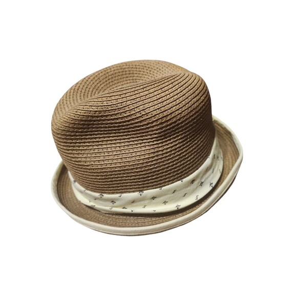 RVCA Fedora Style Hat Men’s Size Large Brown Woven Straw Blend Casual - Picture 3 of 5